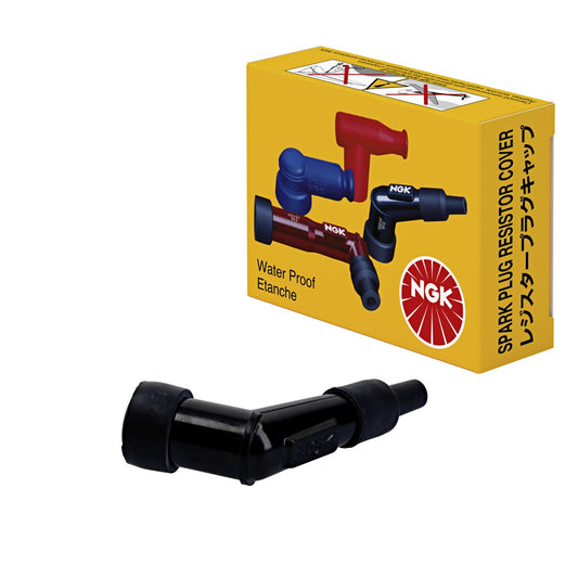 Spark Plug Cap (No. 8082) Ebonite Angled (120°) Black 