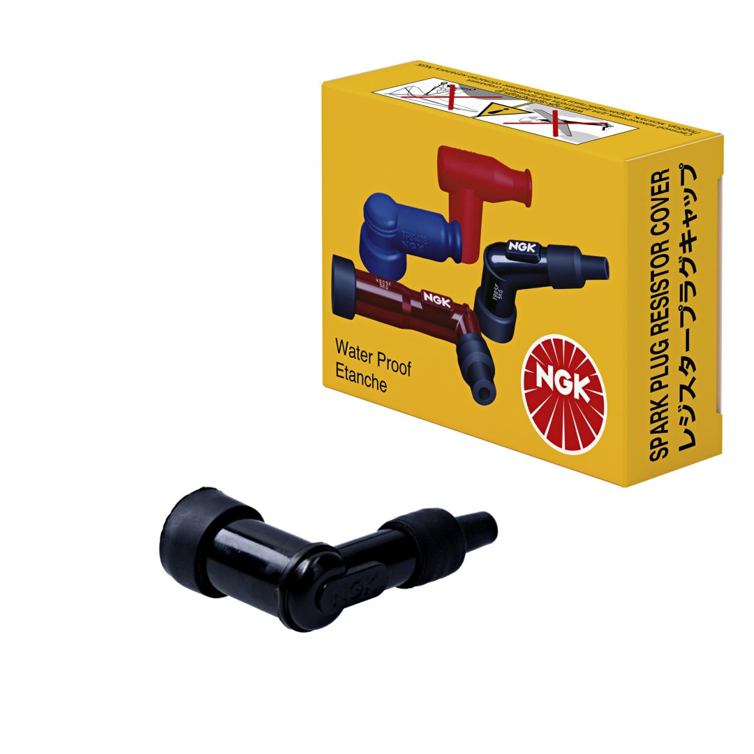 Spark Plug Cap (No. 8309) Ebonite Angled (90°) Black 