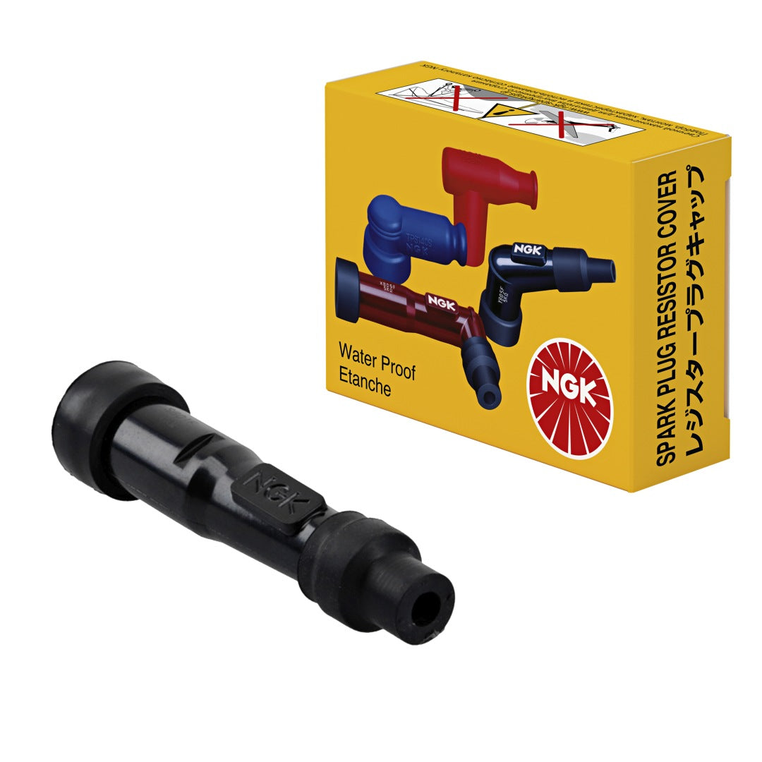 Spark Plug Cap (No. 8372) Straight (0°) Black 