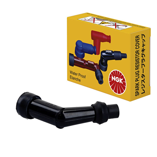 Spark Plug Cap (No. 8405) Ebonite Angled (120°) Black 