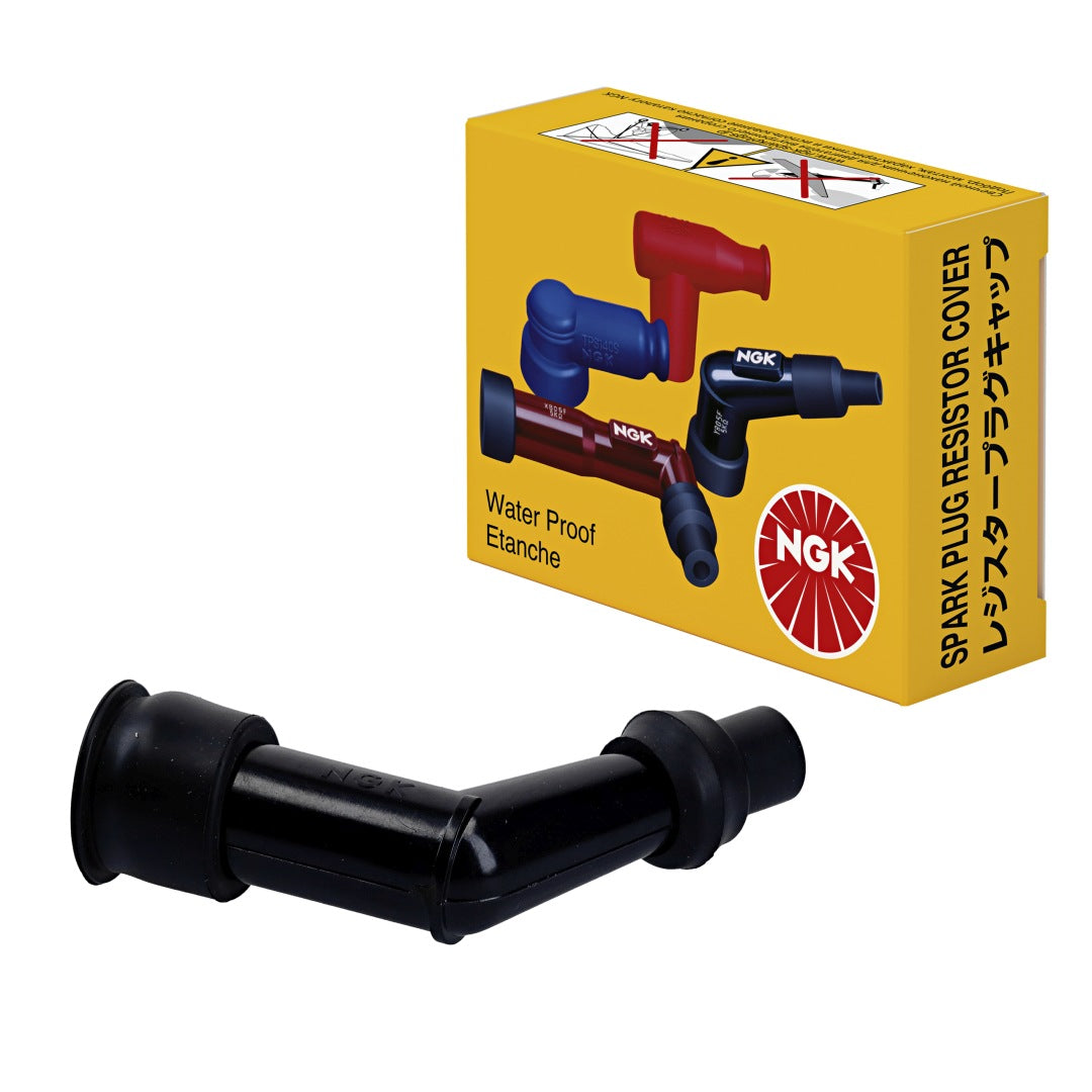 Spark Plug Cap (No. 8408) Angled (120°) Black 