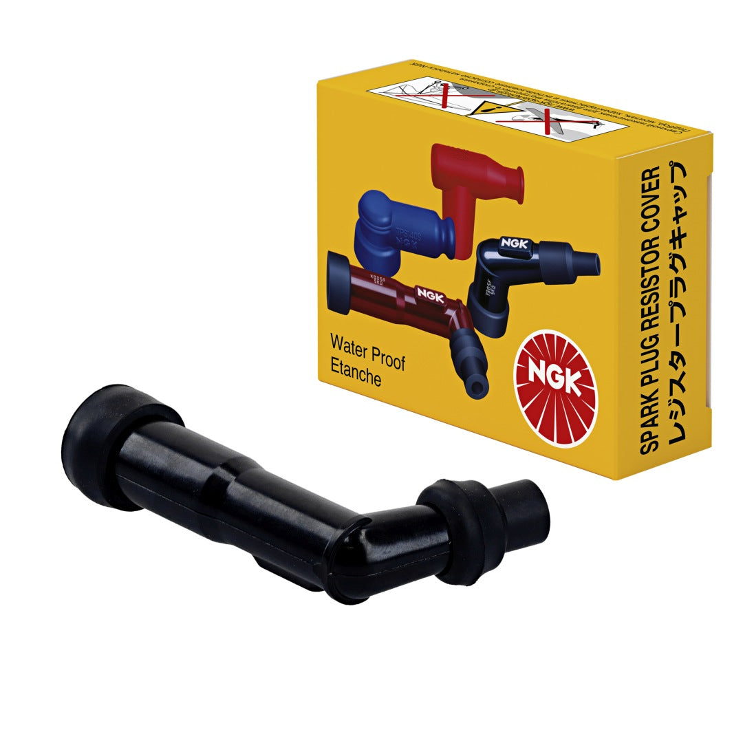 Spark Plug Cap (No. 8431) Angled (102°) Black 