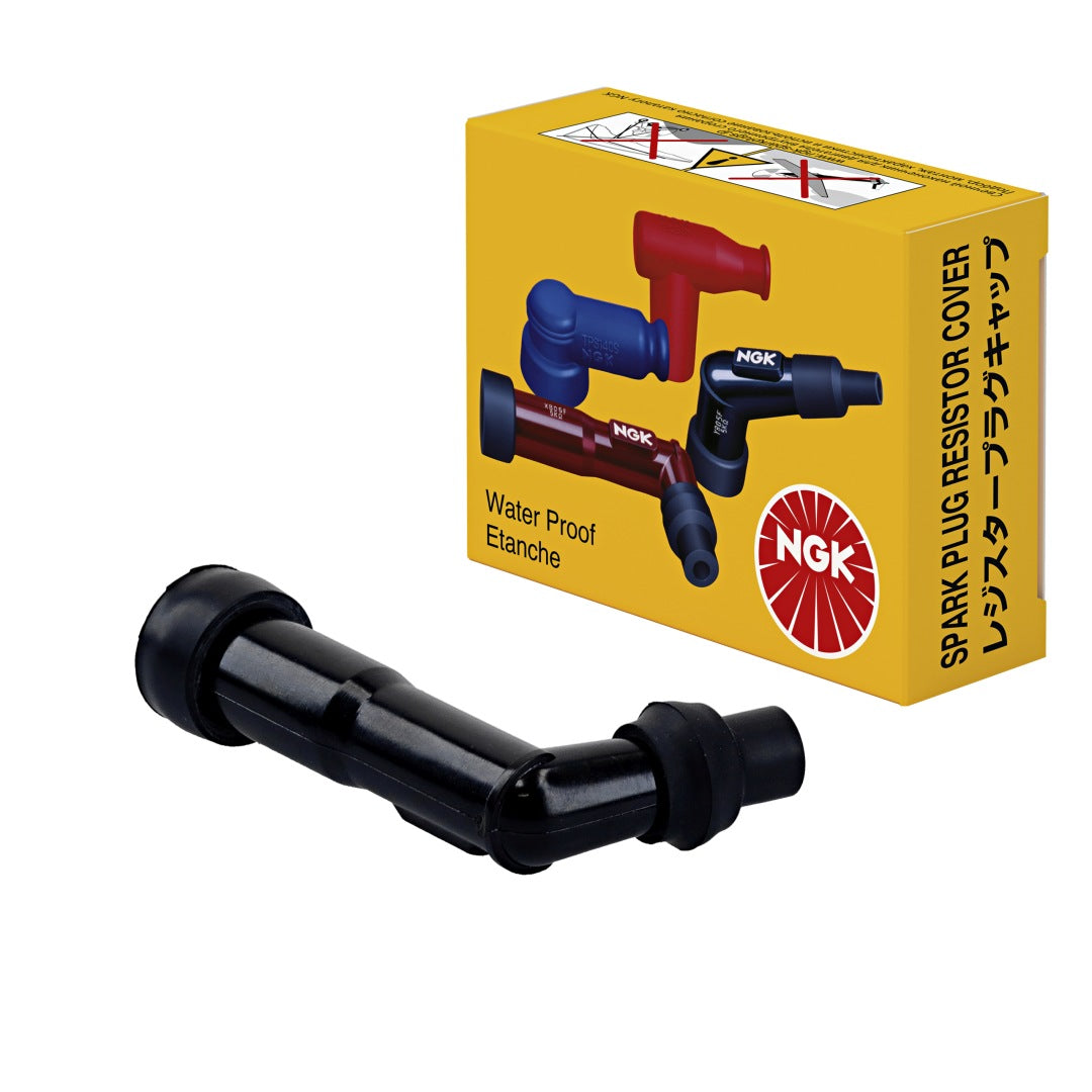 Spark Plug Cap (No. 8442) Angled (102°) Black 