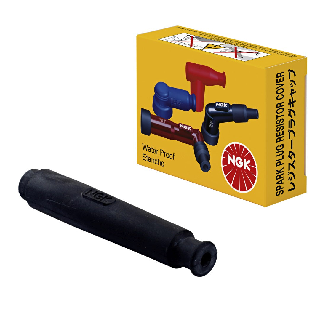 Spark Plug Cap Straight Black (No. 8392) 