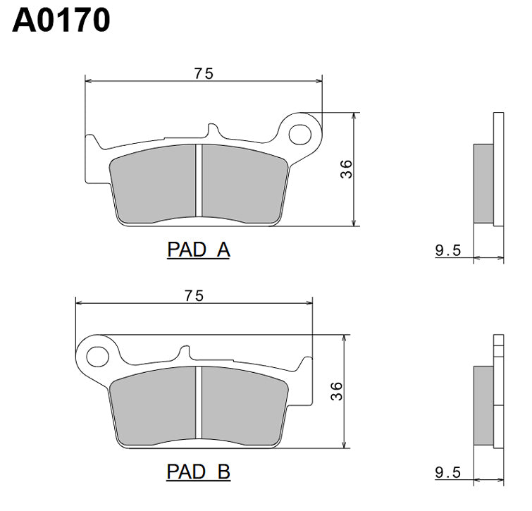 Brake Pads KH131 Premium Semi-Metallic (ECE R90) Made in Japan (2P-219NS) 