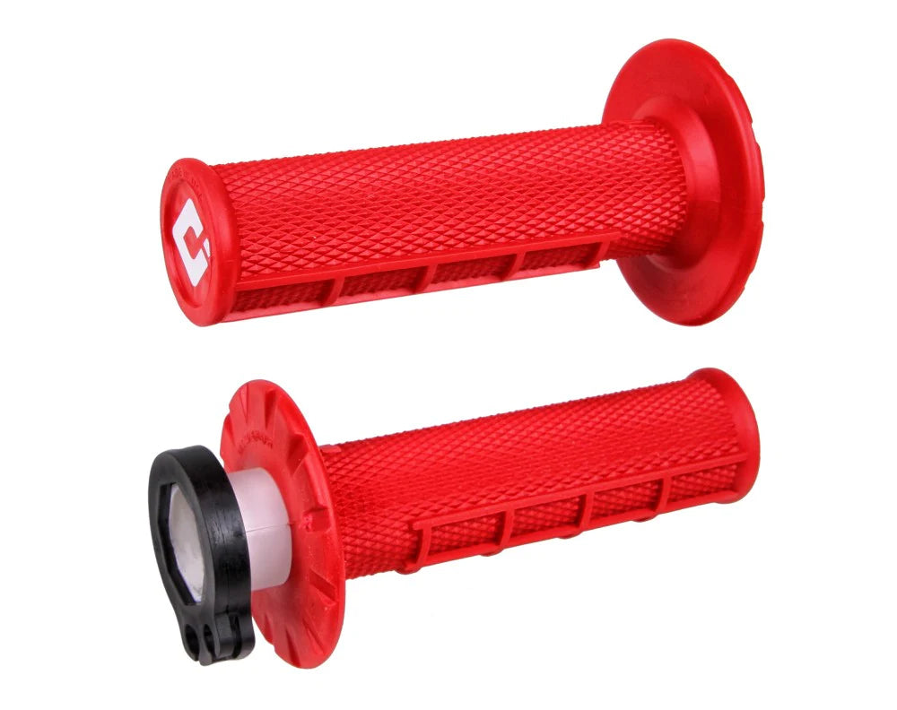 Off-Road Half Waffle MX V2 Lock-On Grip Red 