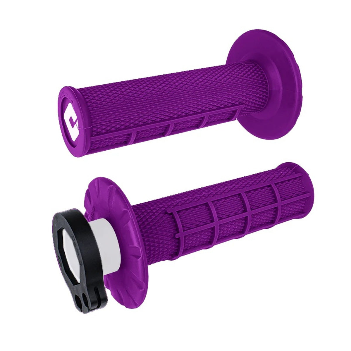 Off-Road Half Waffle MX V2 Lock-On Grip Purple 