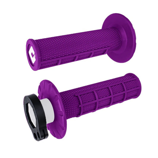 Off-Road Half Waffle MX V2 Lock-On Grip Purple 