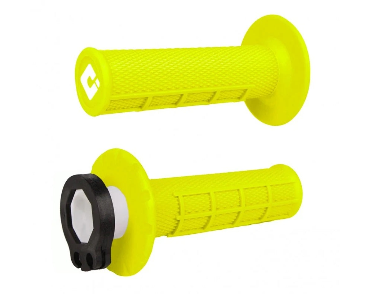Off-Road Half Waffle MX V2 Lock-On Grip Fluo Yellow 