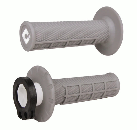 Off-Road Half Waffle MX V2 Lock-On Grip Grey 