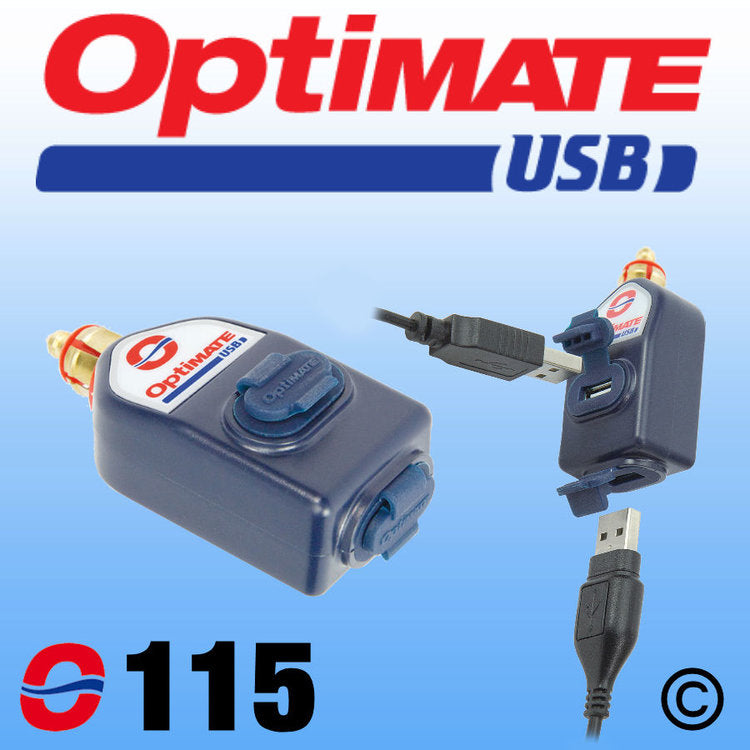 USB charger with DIN plug for CAN-bus BMW, with dual USB sockets (3300mA) (straight) (EL) – old code O115