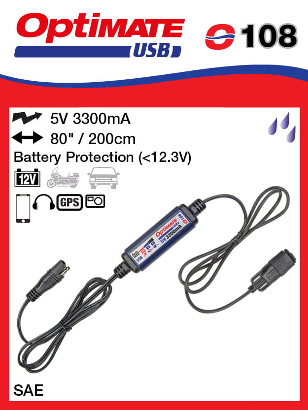 USB charger with SAE connector 3300mA (EL)