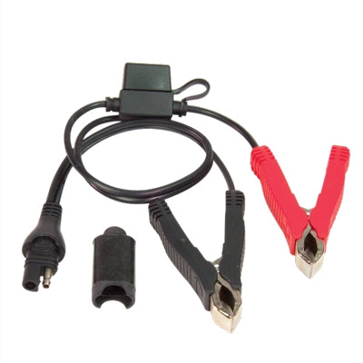 Crocodile clip lead with 15A fuse for chargers with SAE connector (length 50cm) (SAE-74) (EL)
