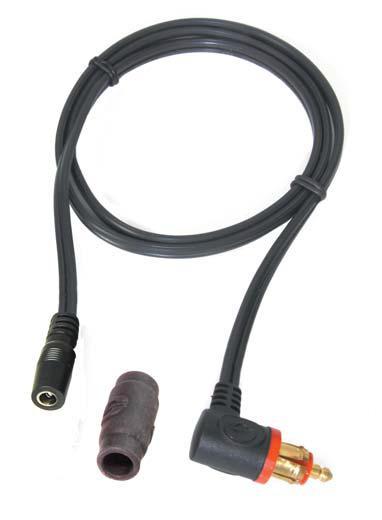 Cable with DIN plug for CAN-bus BMW angled 90° and DC socket (length 60cm) (EL)