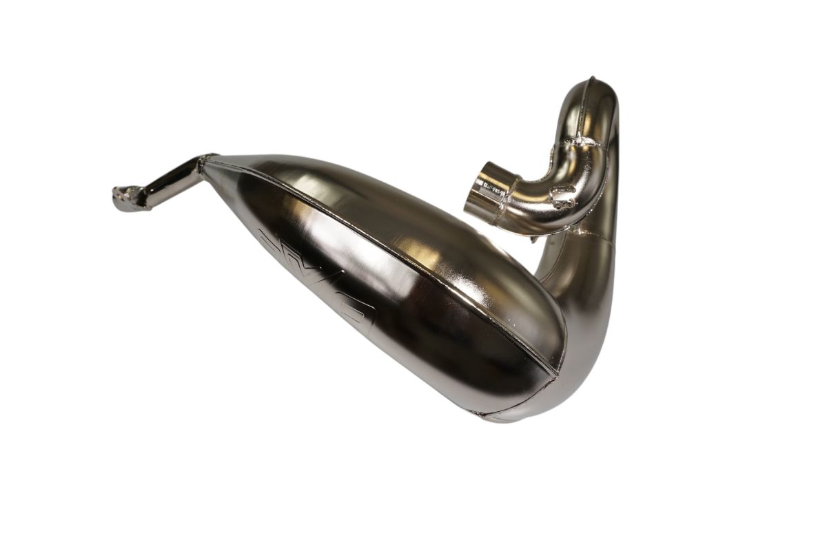 Resonance Pipe (Expansion Chamber) Front Exhaust Chrome Honda CR250R 03-04 