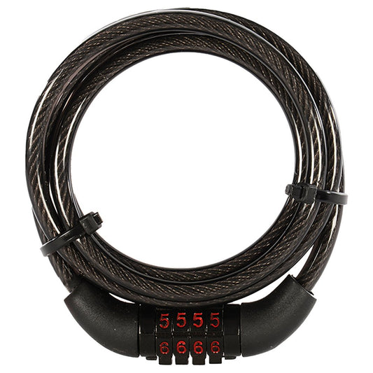 Anti-Theft Cable Lock Combi6 6mm x 1500mm Combination Black 