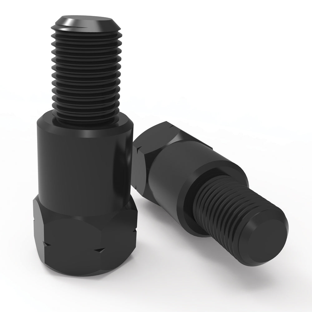 Mirror Adapter Universal Reverse 10-10mm Left/Right Thread x1 Right/Right x1 (Set of 2) 