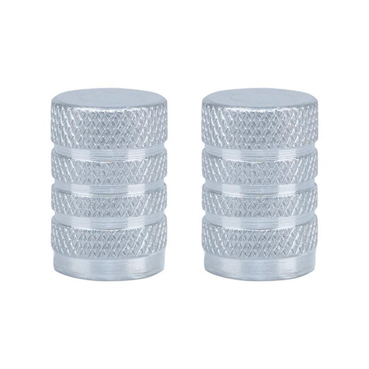 Aluminum Valve Caps – Set of 2 – Silver 