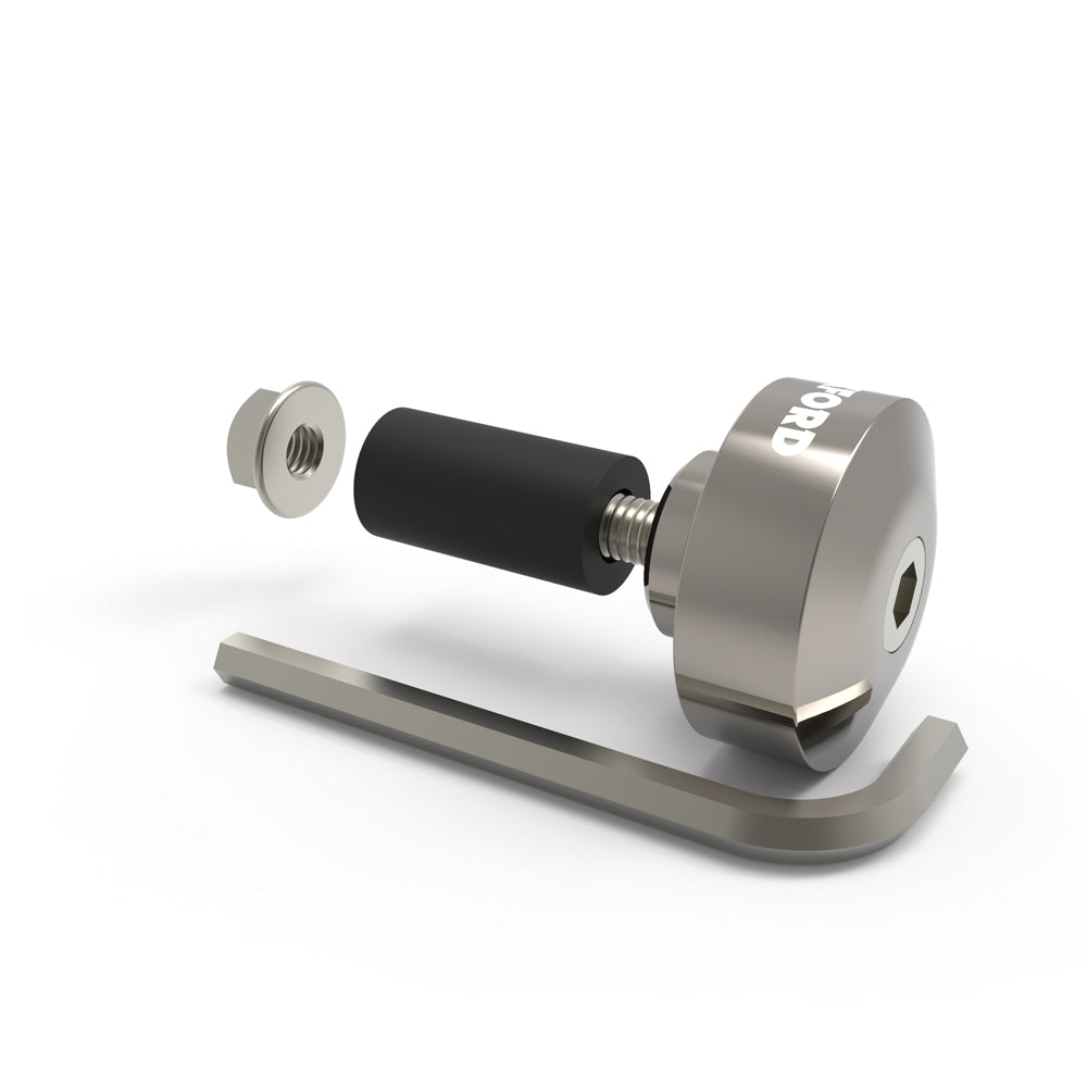 Handlebar Weights Bar Ends 1 Silver Set 