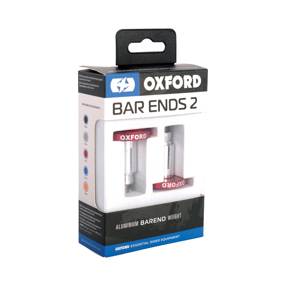Handlebar Weights Bar Ends 2 (Flat) Red 