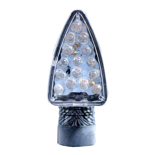 Turn Signals (CE) LED Arrow – Pair Short Mount Carbon Color (with resistors) 