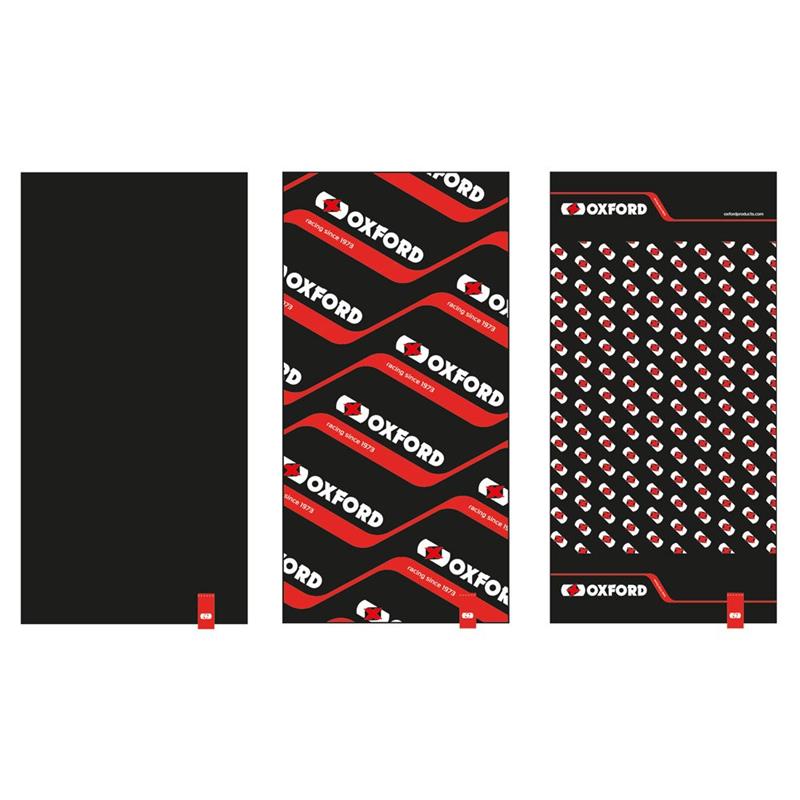Multifunction Windproof Neck Tube Comfy Racing 3-Pack Black/Red/White 
