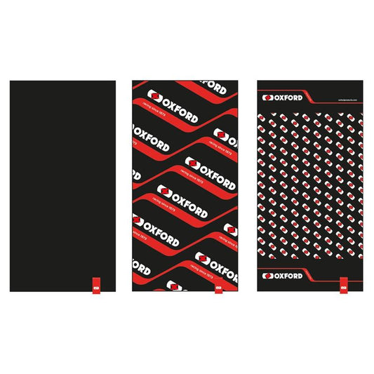Multifunction Windproof Neck Tube Comfy Racing 3-Pack Black/Red/White 