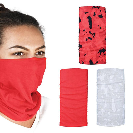 Multifunction Windproof Neck Tube Comfy Havoc Red 3-Pack Camo/Red 