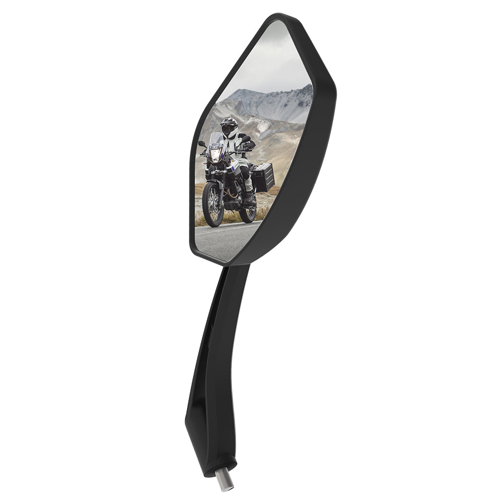Universal Mirror Trapezium Right M10x1.25 RH Thread Black 