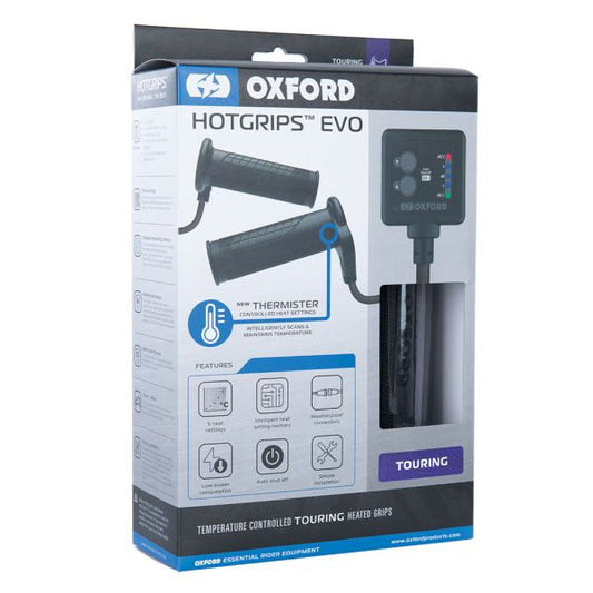 Heated Grips EVO Touring w/ Control Panel & Thermostat 22mm Length 110-120mm 