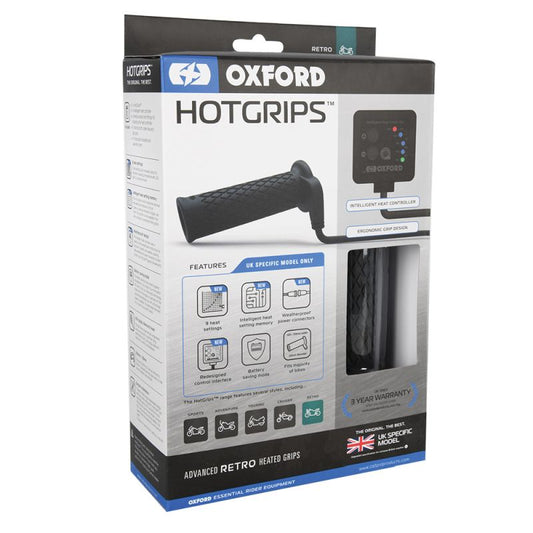 Heated Grips Premium Retro w/ Controller 22mm 