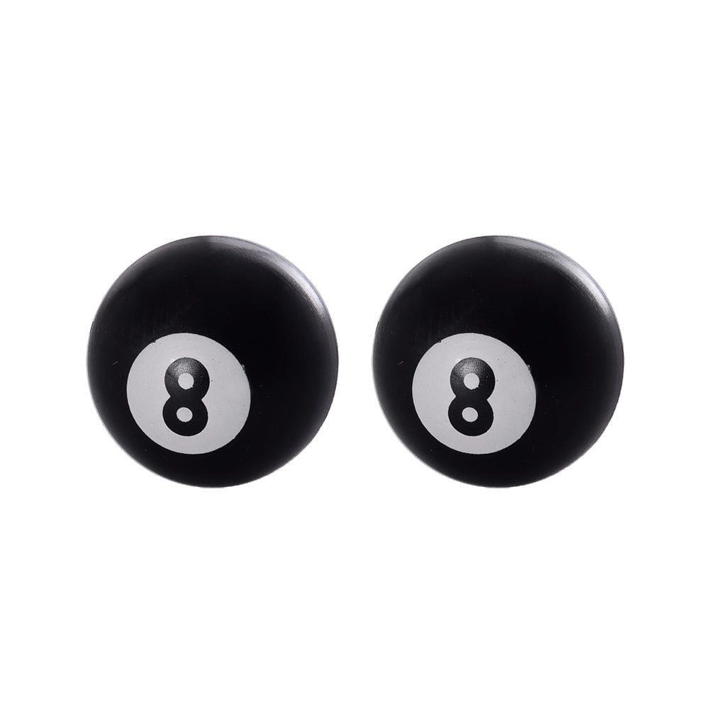 Valve Caps Billiard 8 Black (2 pcs) (Old Code: OF892) 