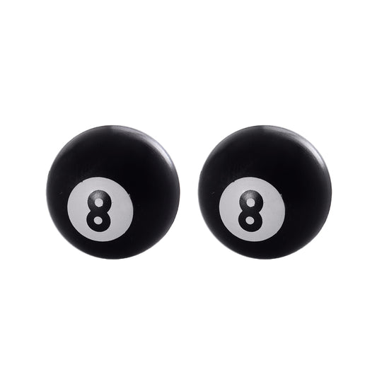 Valve Caps Billiard 8 Black (2 pcs) (Old Code: OF892) 