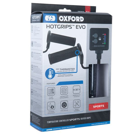 Heated Grips EVO Sport w/ Control Panel & Thermostat 22mm Length 114-123mm 