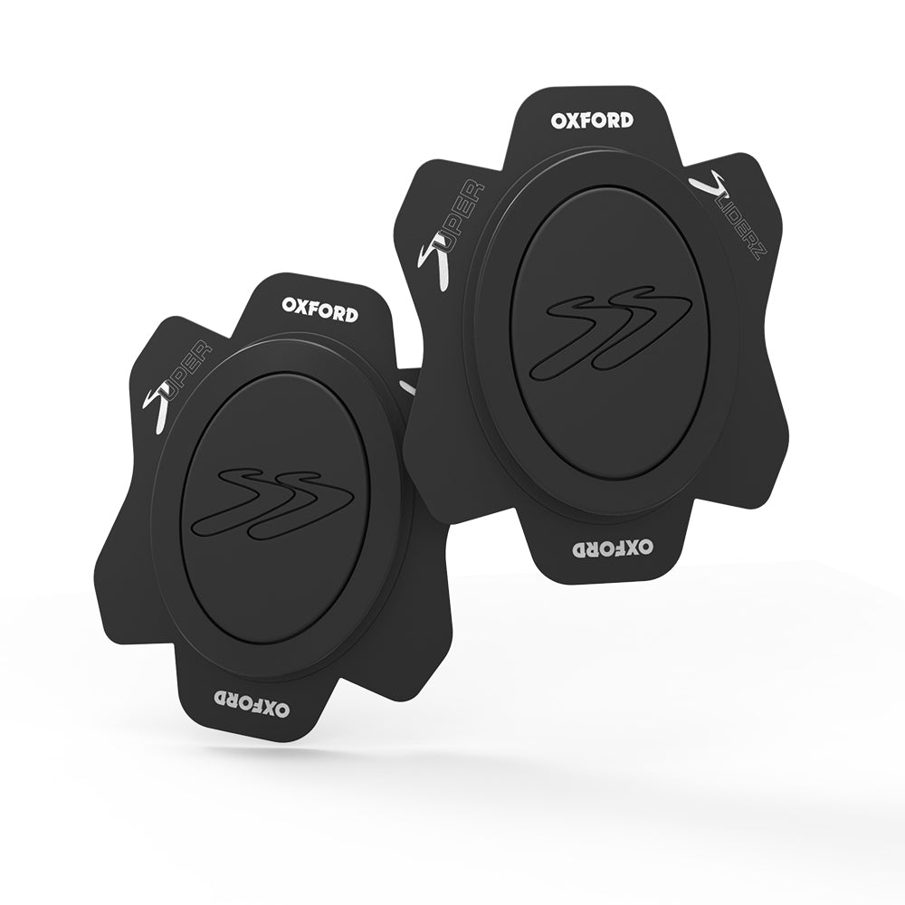 Leather Suit Sliders 'Rok Oval' Black (Set) 