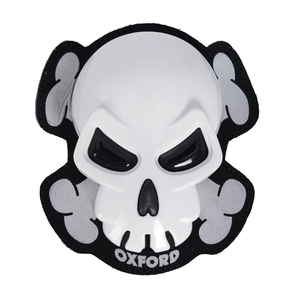 Leather Suit Sliders 'Skull' White (Set) 