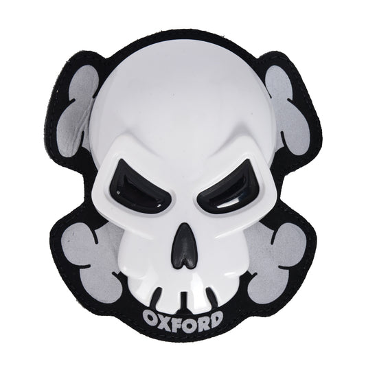 Leather Suit Sliders 'Skull' White (Set) 