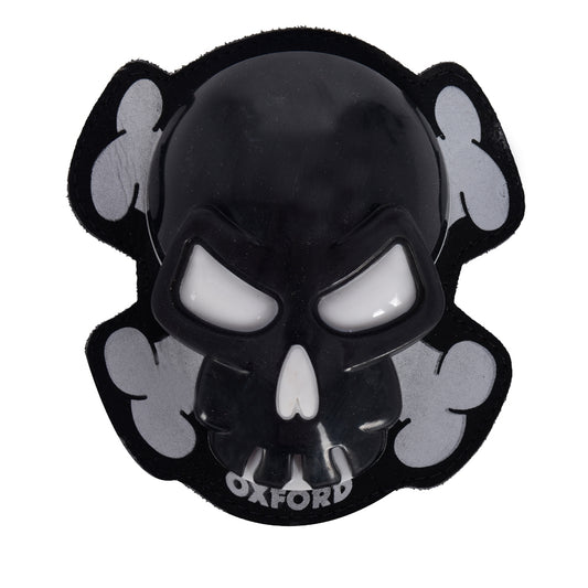 Leather Suit Sliders 'Skull' Black (Set) 
