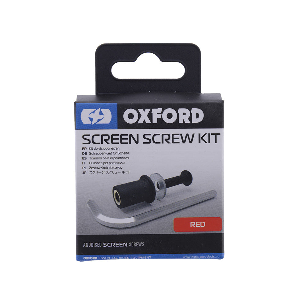 Fairing Screws with Rubber 8 pcs Red 