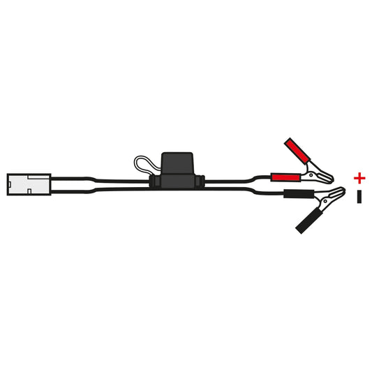 Oximiser/Maximiser Fuse Cable w/ Crocodile Clips 