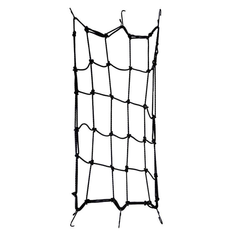 Cargo Net with 6 Hooks 30x30cm Black 
