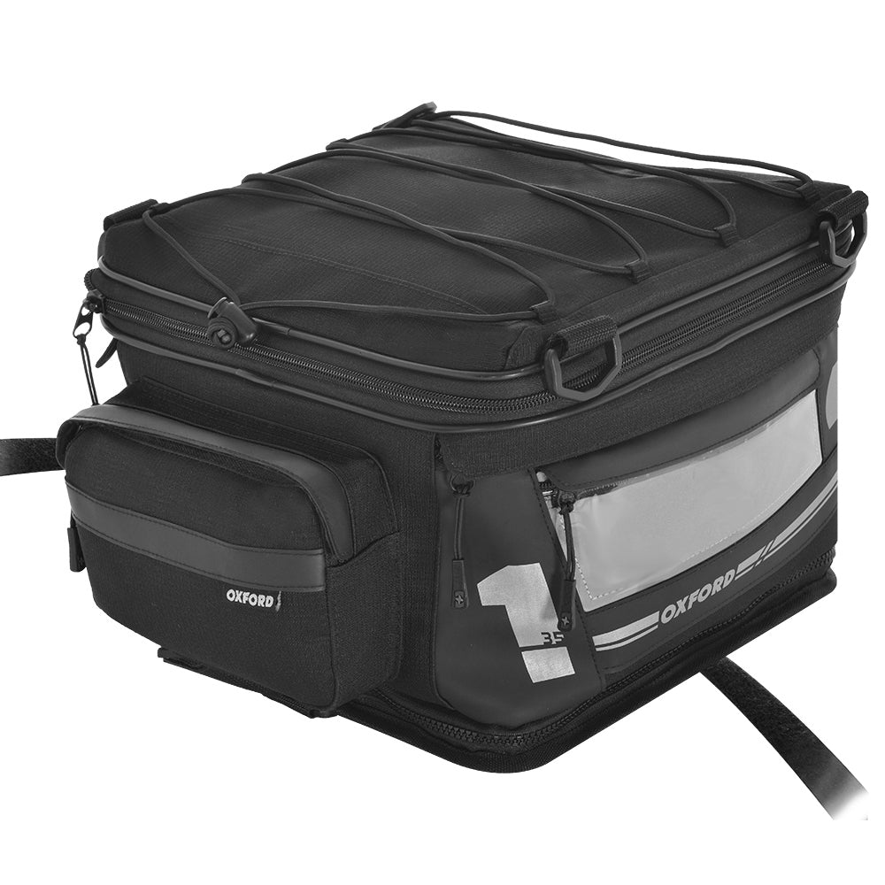 Motorcycle Tail Pack F1 Large 35L Black Capacity 35/48L (Replaces OL436) 