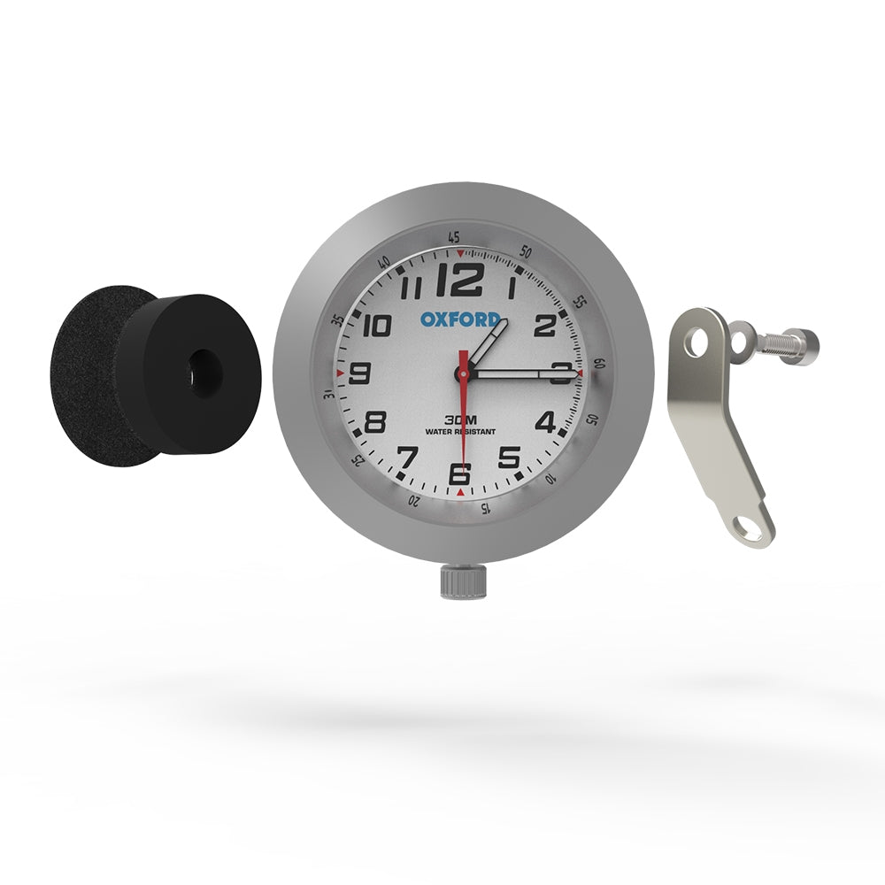 Analog Clock Silver 