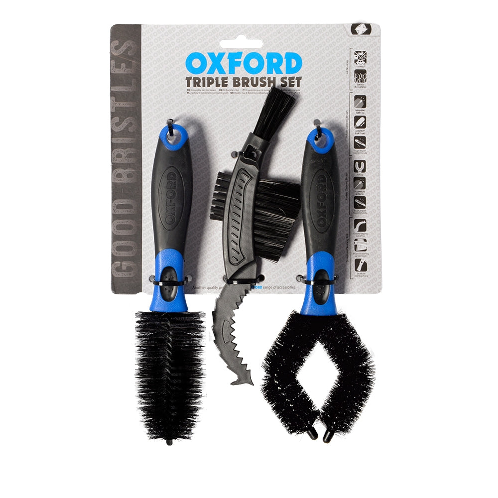 Motorcycle Cleaning Brush Set Triple (Old Code: OX244) 