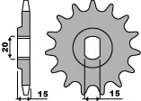 Front Sprocket 1170 14 18NC Moto Morini 350 (83-87) (Chain 530)