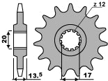 Front Sprocket 154 13 18NC (Chain 428)