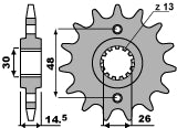 Front Sprocket 2047 15 18NC (Chain 525)