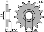 Front Sprocket 2096 15 Laverda 750 96-00