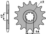 Front Sprocket 210 13 Cagiva Z13 (Chain 428)