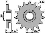 Front Sprocket 2180 13 Polaris 500, 400, 325, 300, 250 (Chain 520)